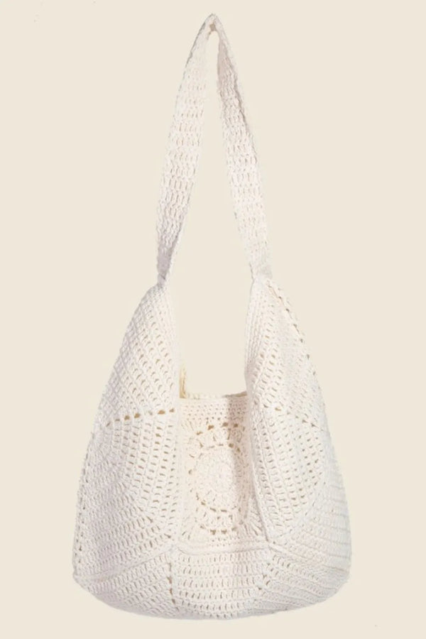 Fame Braided Panels Hobo Shoulder Tote Bag